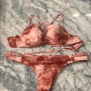 Red Tie Dye Bikini